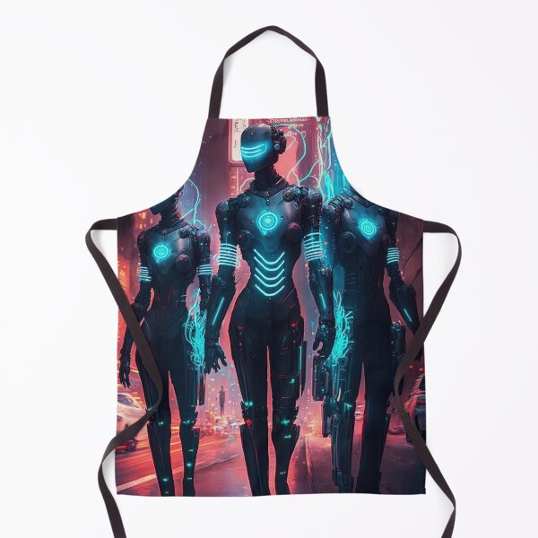 Item preview, group of cyborgs in a pink street designed and sold by artyficial-.