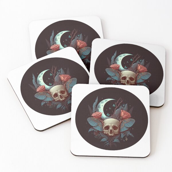 Item preview, Lunar Skull Moth designed and sold by TillyFirefly.