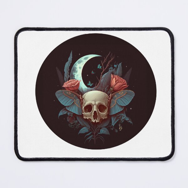 Item preview, Lunar Skull Moth designed and sold by TillyFirefly.