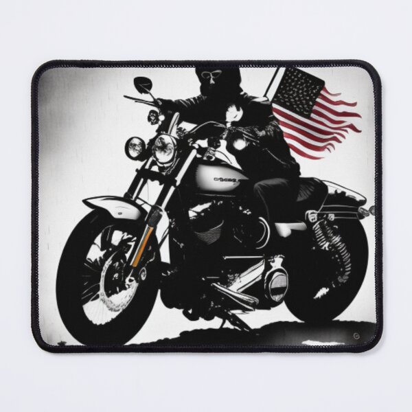 Item preview, Harley Davidson American Flag Dark Comic Art  designed and sold by NoHeroesForSale.