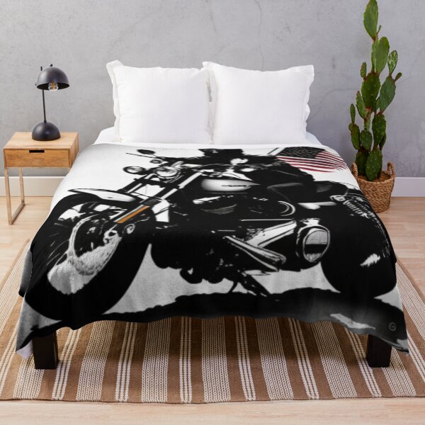 Item preview, Harley Davidson American Flag Dark Comic Art designed and sold by NoHeroesForSale.