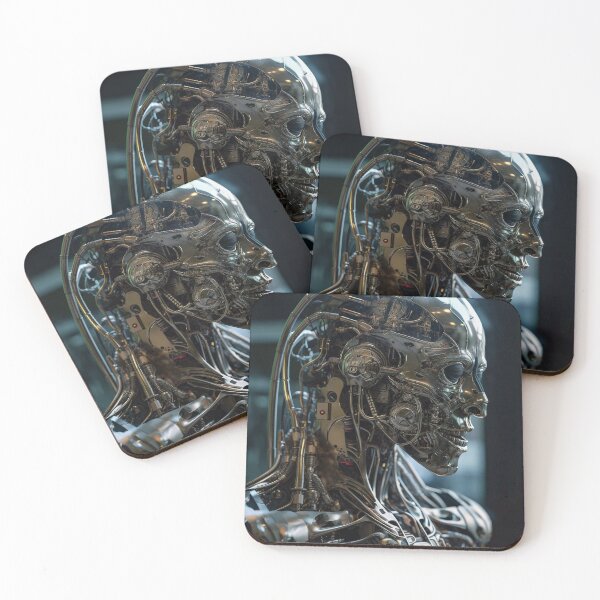 Item preview, Unveiling the Secrets of the Metal Mind: A Cybernetic Portrait designed and sold by CreationP.
