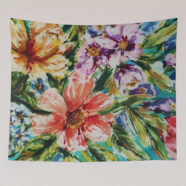 Item preview, Floral Batik Abstract designed and sold by Leslie Rogers Todder.