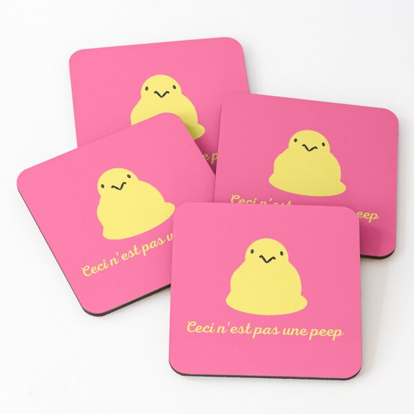 Item preview, Magritte Peep in Pink & Yellow designed and sold by baldbird.