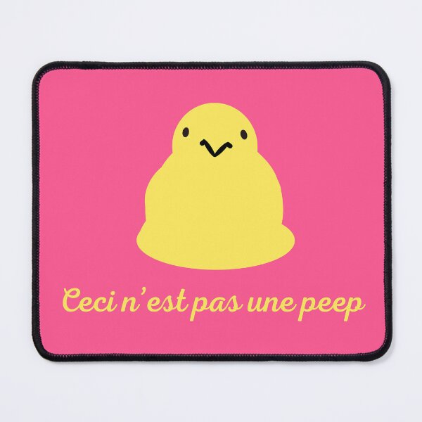 Item preview, Magritte Peep in Pink & Yellow designed and sold by baldbird.