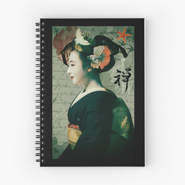 Item preview, Geisha Collage Art Steampunk Japan Art designed and sold by Yes-Monkey.