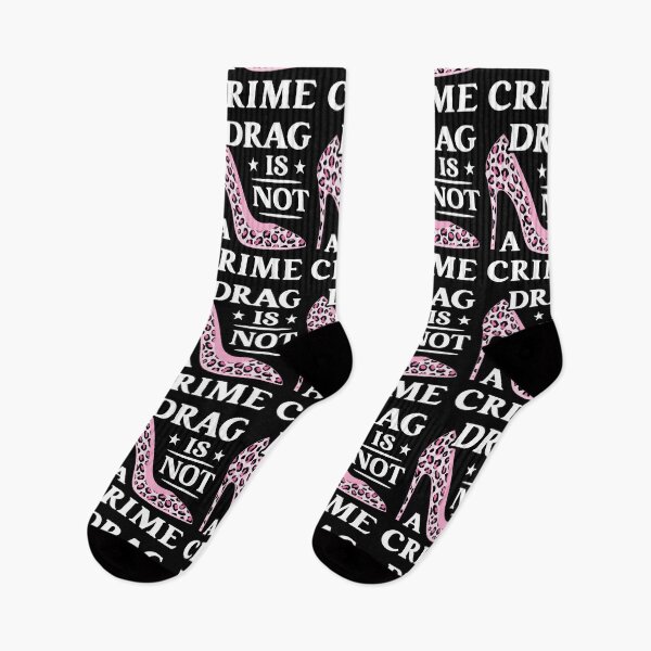Item preview, Drag Is Not A Crime Funny LGBTQ Gay Pride High Heel Leopard designed and sold by Designer-Girl.