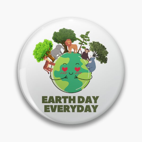 Artikelvorschau, „Earth Day Everyday“ Niedliches Grafikdesign für Erde und Tiere entworfen und verkauft von DigitalByEb.