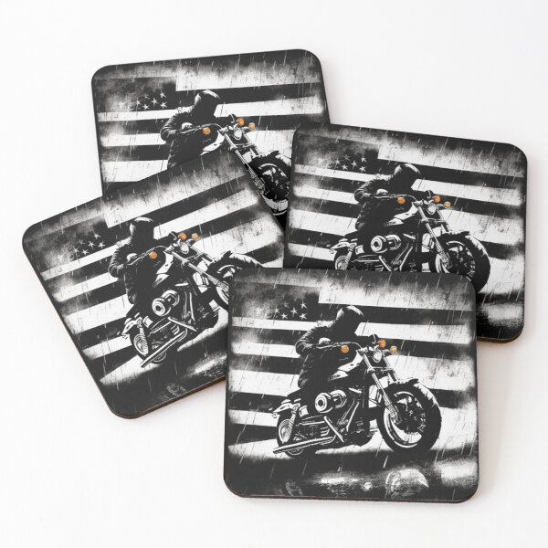 Item preview, Harley Davidson American Flag Dark Comic Art designed and sold by NoHeroesForSale.