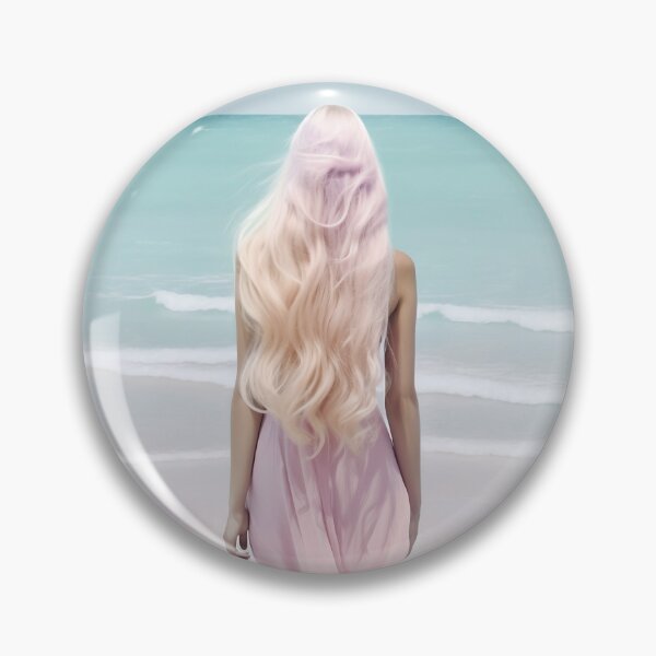 Woman on the beach Pin