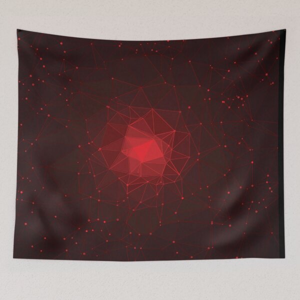 Item preview, Abstract Low Poly With Red Color  designed and sold by JenTrinhArt.