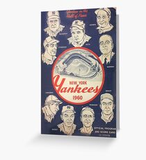 New York Yankees 1960 Great Birthday Gift for Fan born 1960 Greeting Card