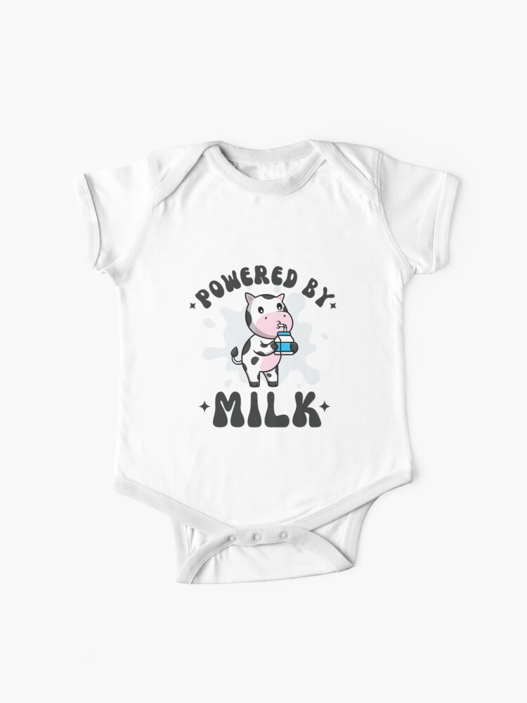 Powered By Milk Cute & Funny Baby Infant Onesie