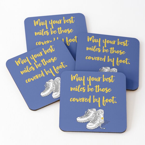 Item preview, May your best miles be those covered by foot. designed and sold by cerpedani.