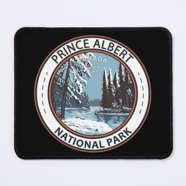 Item preview, Prince Albert National Park Canada Winter Vintage Badge designed and sold by KrisSidDesigns.