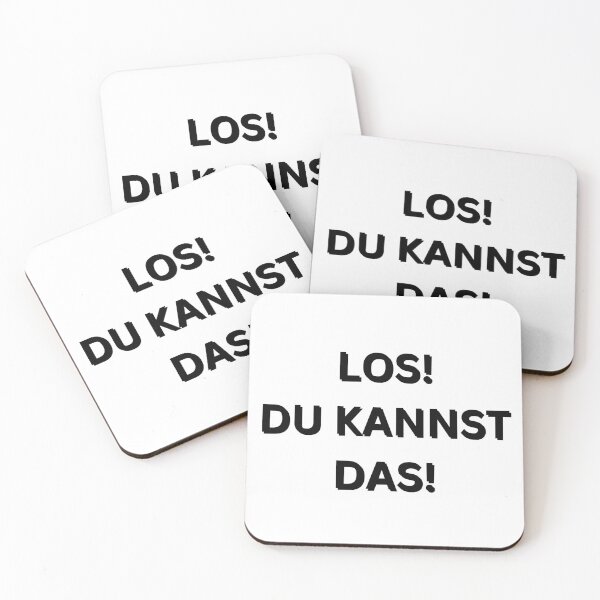 Item preview, Los! Du kannst das! | Come on! You can do this! | Motivational Quote in German designed and sold by Artistic Designs ⭐⭐⭐⭐⭐.