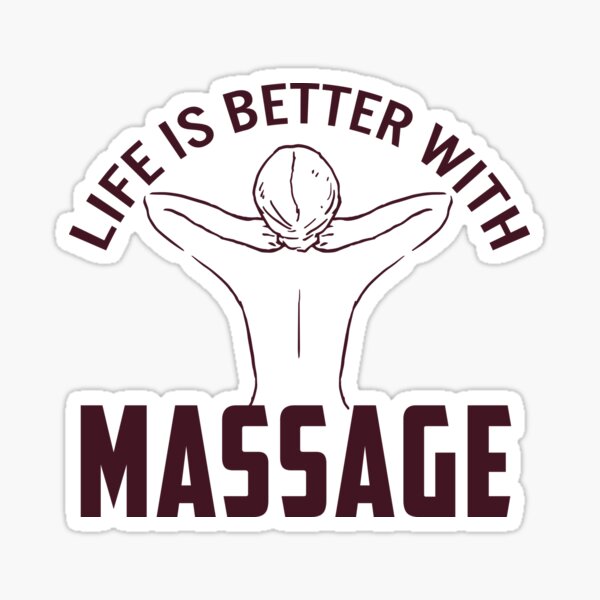 Item preview, Life Is Better With Massage designed and sold by OfficeFortune.