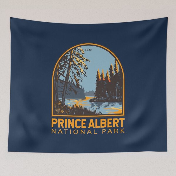 Item preview, Prince Albert National Park Canada Vintage Emblem designed and sold by KrisSidDesigns.