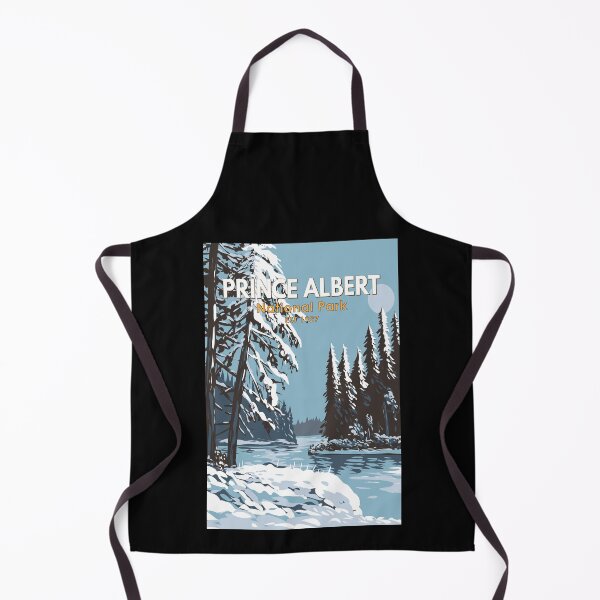 Item preview, Prince Albert National Park Canada Winter Travel Art Vintage designed and sold by KrisSidDesigns.