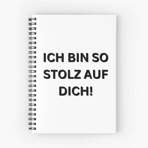 Item preview, Ich bin so Stolz auf dich! | I'm so proud of you! | Motivational Quote in German designed and sold by Artistic Designs ⭐⭐⭐⭐⭐.