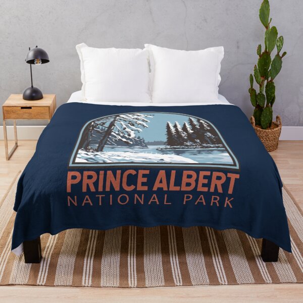 Item preview, Prince Albert National Park Canada in Winter Vintage Emblem designed and sold by KrisSidDesigns.