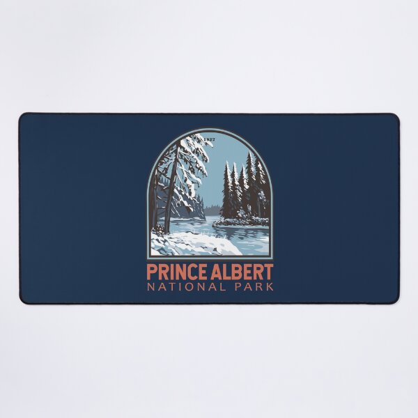 Item preview, Prince Albert National Park Canada in Winter Vintage Emblem designed and sold by KrisSidDesigns.