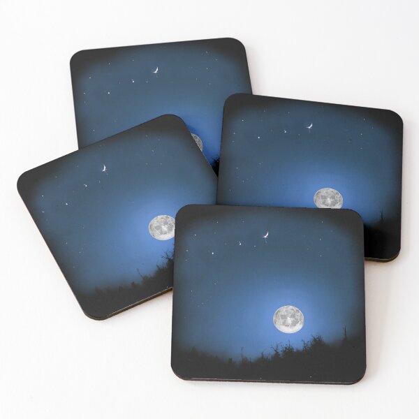 Item preview, Moonlit Night - Night Sky designed and sold by Kureghor-Arts.