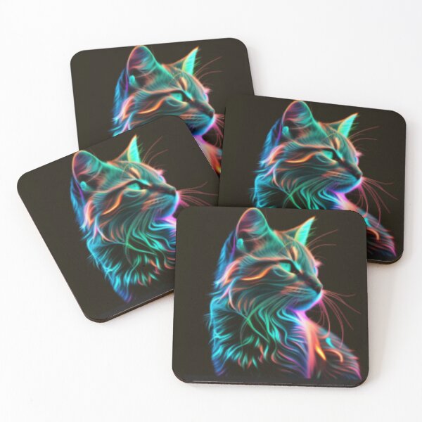 Item preview, Neon cat designed and sold by Alifoxs.