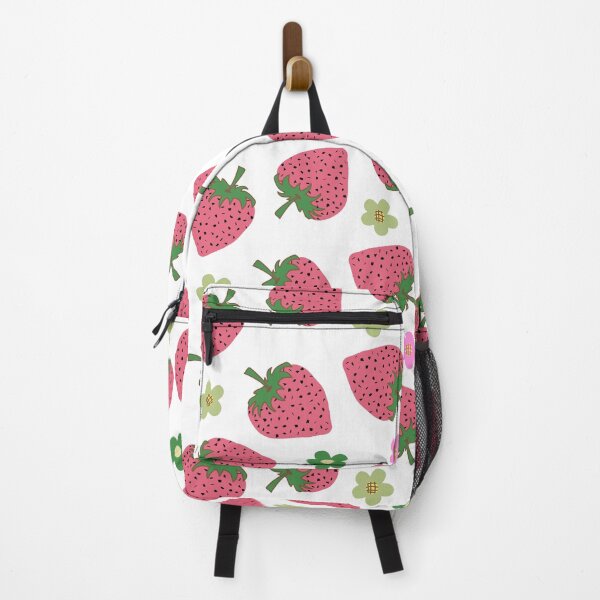 Item preview, Strawberries and flowers pattern designed and sold by IlustraDeni.