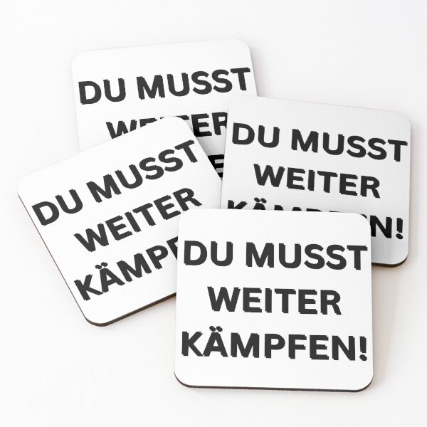 Item preview, Du musst Weiterkämpfen! | You have to keep fighting! | Motivational Quote in German designed and sold by Artistic Designs ⭐⭐⭐⭐⭐.