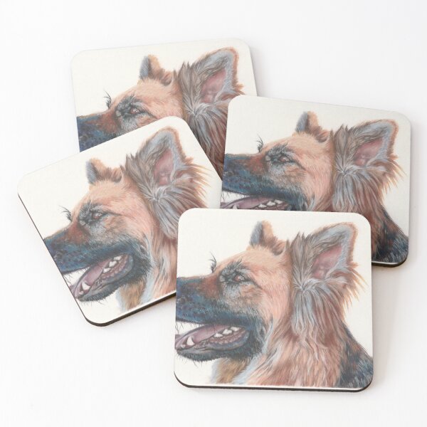 Item preview, Nova German Shepherd in pastels designed and sold by evansmchughart.
