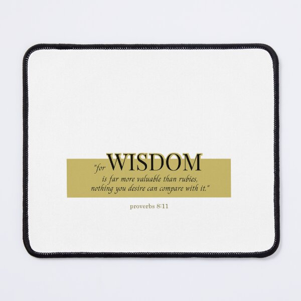 Item preview, 8:11 - Wisdom. Just text designed and sold by Peder Olai Langegard.