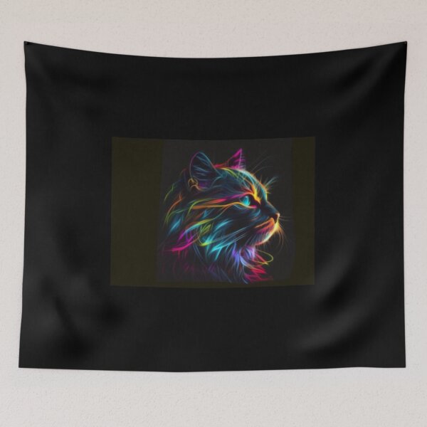 Item preview, Neon cat designed and sold by Alifoxs.