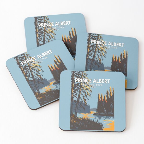 Item preview, Prince Albert National Park Canada Travel Art Vintage designed and sold by KrisSidDesigns.