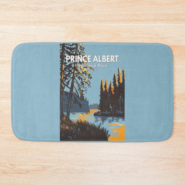 Item preview, Prince Albert National Park Canada Travel Art Vintage designed and sold by KrisSidDesigns.