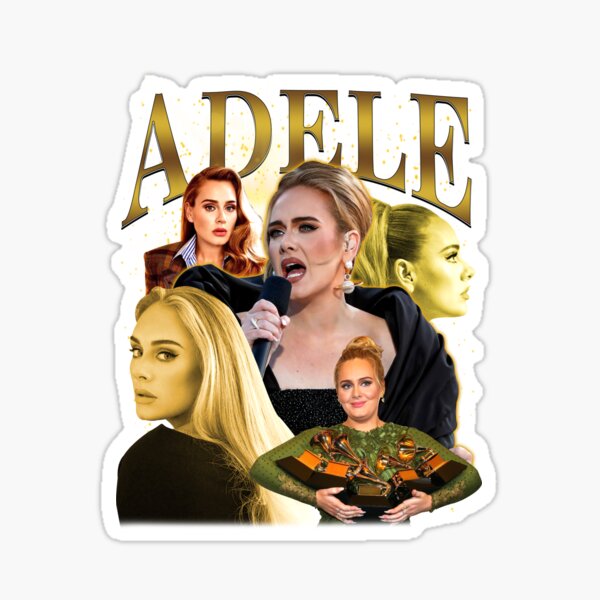 singer adele reusable sticker paper bottle