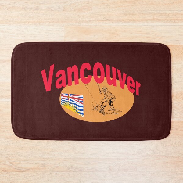 Item preview, Vancouver. Canada Fishing abstract design  designed and sold by lobodelnoir.