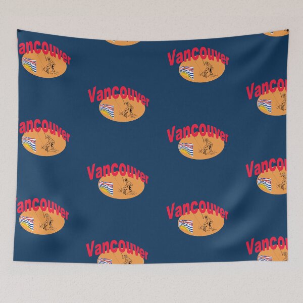 Item preview, Vancouver. Canada Fishing abstract design  designed and sold by lobodelnoir.