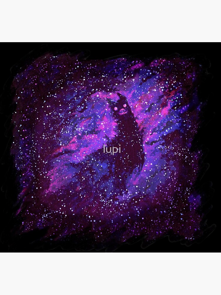 Cosmic Purple Space Llama by lupi