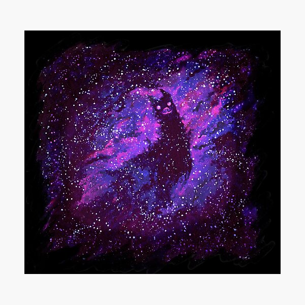 Cosmic Purple Space Llama Photographic Print