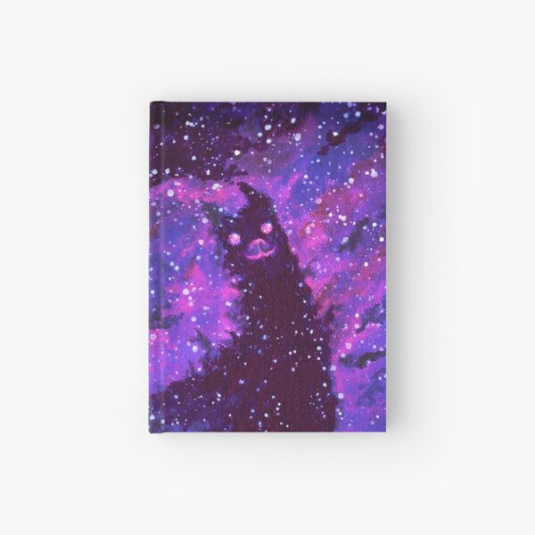 Cosmic Purple Space Llama Hardcover Journal