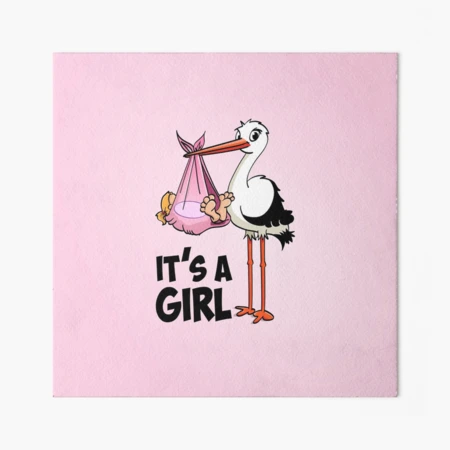 Gil Special Delivey - Pink It's A Gil Stok Baby Showe Decorations For Women And Men Wine Bottle Label Stickers Set Of 4