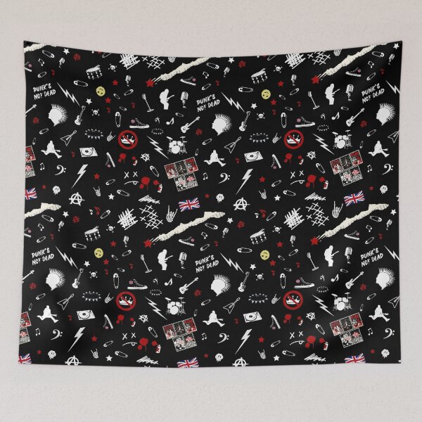 Item preview, Punks Not Dead / Punk Rock Aesthetic Pattern designed and sold by SoccaTamam.