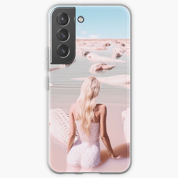 Woman with crocodiles Samsung Galaxy Soft Case