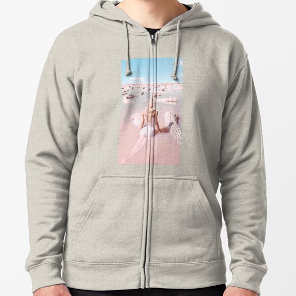 Woman with crocodiles Zipped Hoodie
