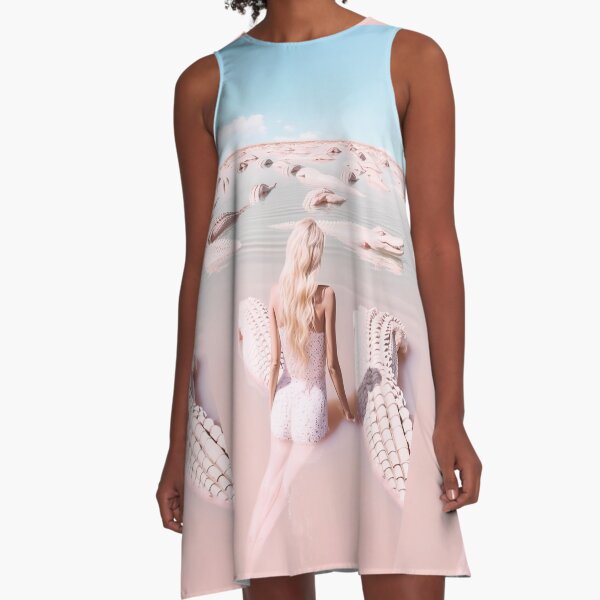 Woman with crocodiles A-Line Dress