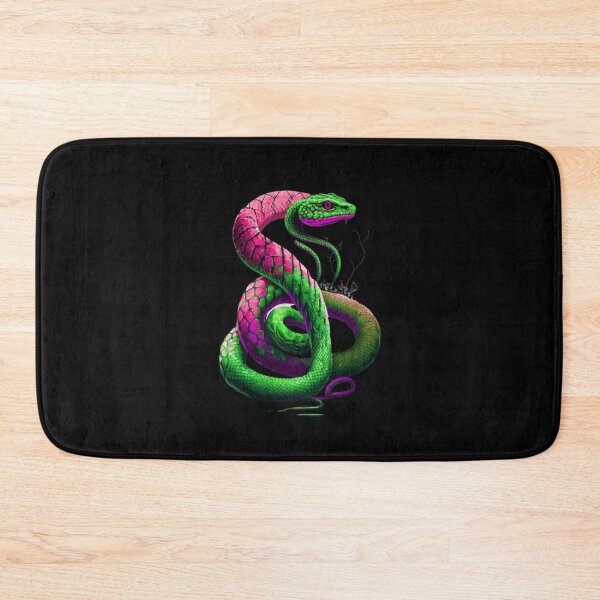 Item preview, colorpop bright vibrant coiled snake designed and sold by LuckyRonin.