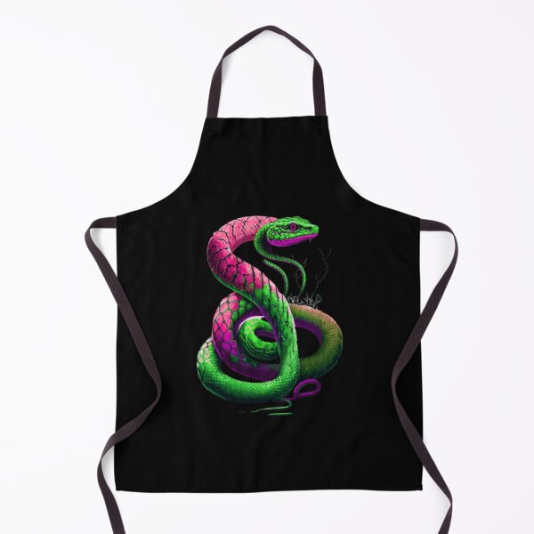 Item preview, colorpop bright vibrant coiled snake designed and sold by LuckyRonin.
