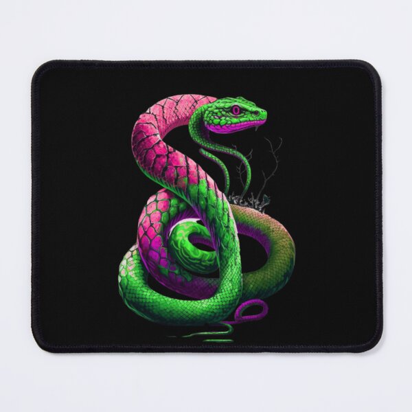 Item preview, colorpop bright vibrant coiled snake designed and sold by LuckyRonin.