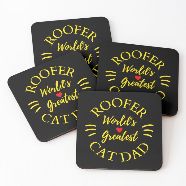 Item preview, Worlds Greatest Roofer And Cat Dad designed and sold by McThingummy.